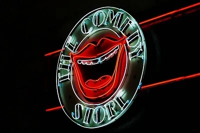 the Comedy Store neon signage
