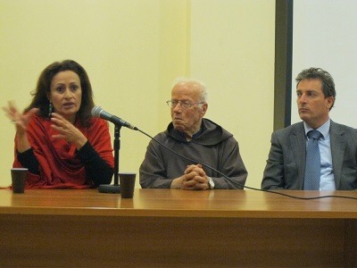 Dima in a conference at the American University of Beirut